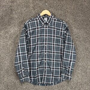 Brooks Brothers 1818 Shirt Mens XL Regent Fit Plaid Oxford‎ Supima Cotton OCBD